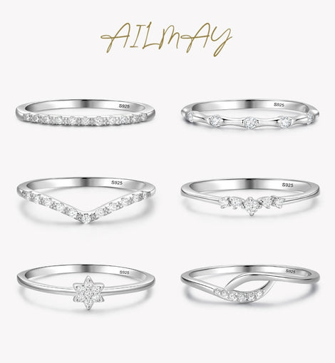 Minimalist Fine Silver Rings