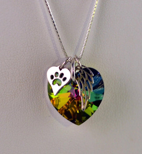 Rainbow Bridge Pet Loss Necklace