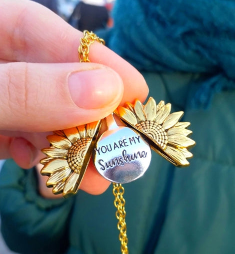 Sunflower Pendant Necklace